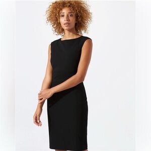 Jigsaw Paris Fit Elegant Black Sleeveless Dress Size 8